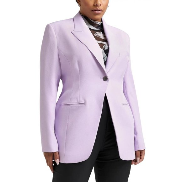 River Island Jackets & Coats River Island Womens Purple Structured